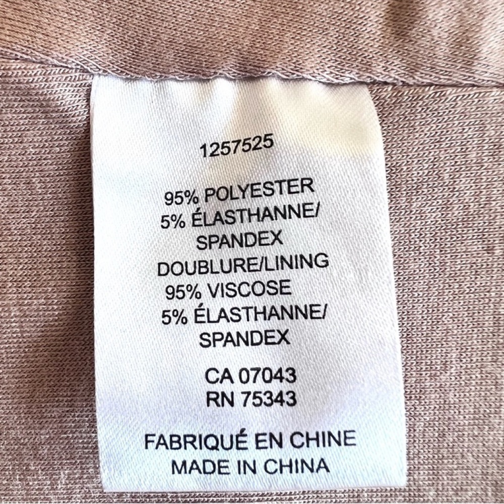 JCL moto faux suede bomber jacket tan light brown teddy sherpa size M - Picture 15 of 15